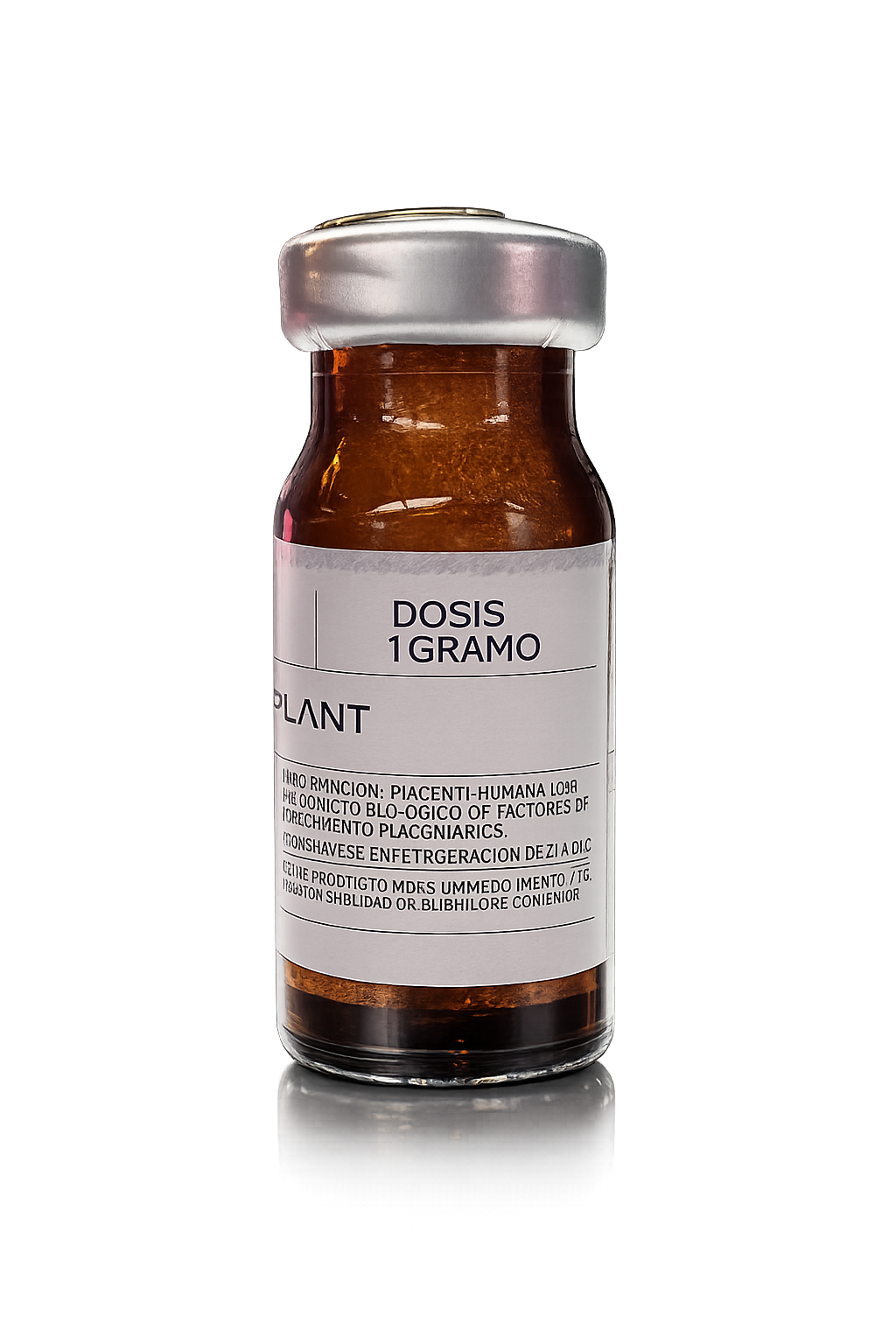 Aplicación Placenta liofilizada