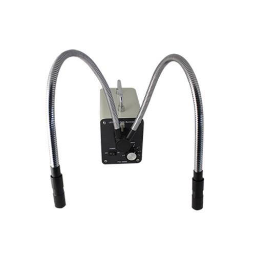 Iluminador dual de luz LED (fibra óptica) para microscopio. Modelo VE-16116.