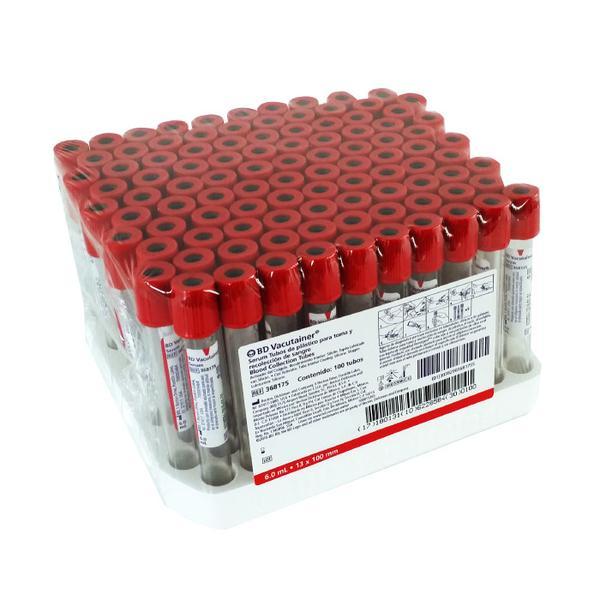 Tubo rojo para toma de muestra. Modelo 368175. marca:BD