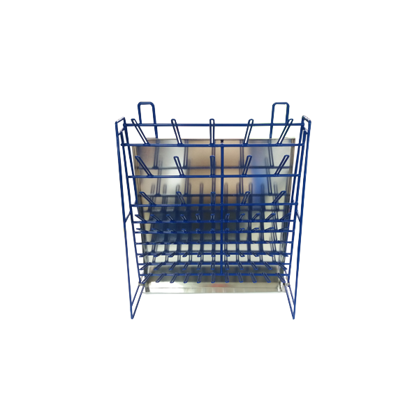 Escurridero de alambre recubierto de vinilo con charola. Modelo AE035.