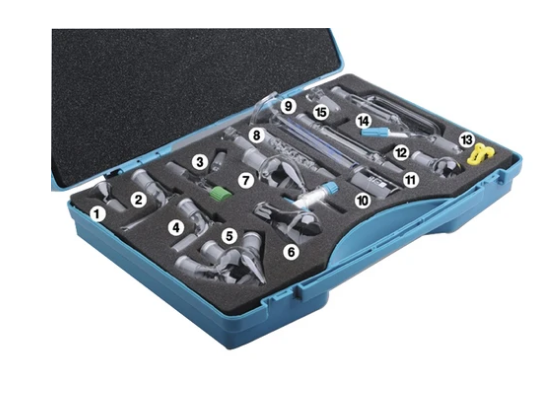 Set en micro escala de química.