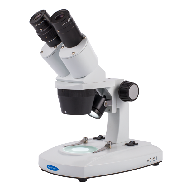 Microscopio estereoscópico binocular. Modelo VE-S1. Marca: velab