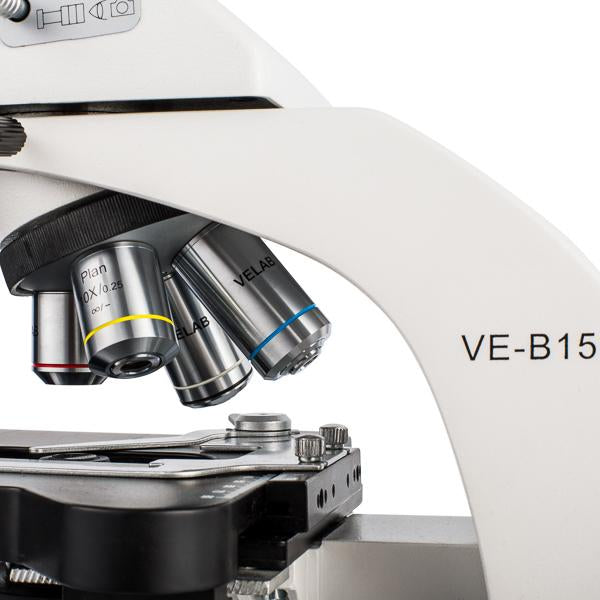 Microscopio biológico profesional. Modelo VE-B15. Marca: velab