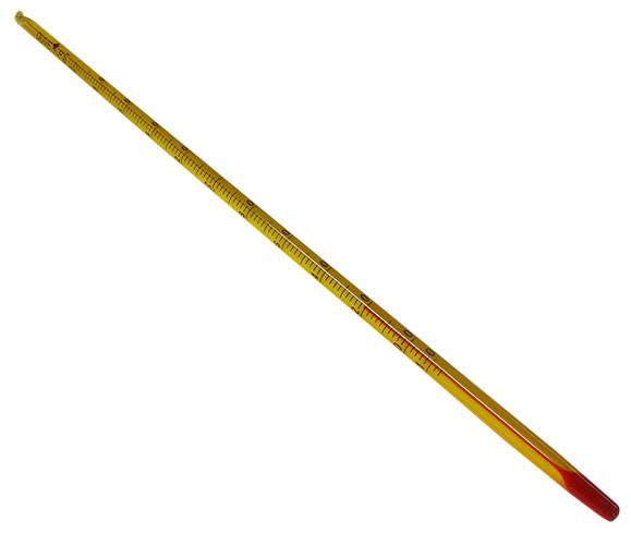 Termómetro de vidrio de alcohol de -10 a 100°C. Modelo CVQ 10100. Marca: duve