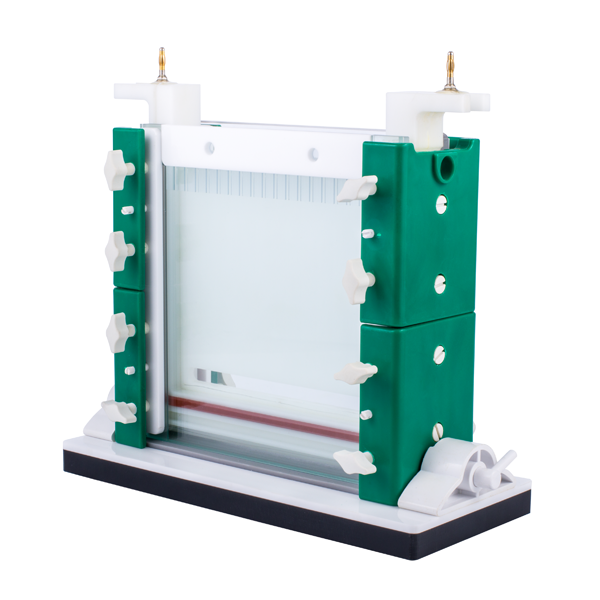 Sistema rápido de electroforesis vertical SSR. Modelo CS-SCZ6.Marca: CScientific
