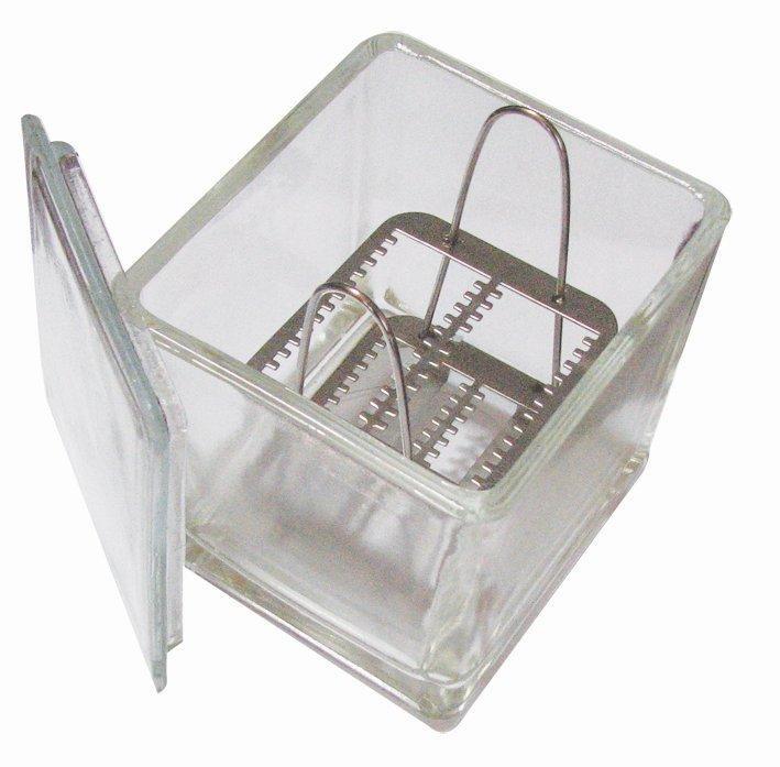 Caja Coplin de vidrio. Modelo CRM-2033. Marca: crm globe