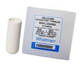 Cartuchos de celulosa 25x80mm. Modelo 2800-258. Marca: whatman