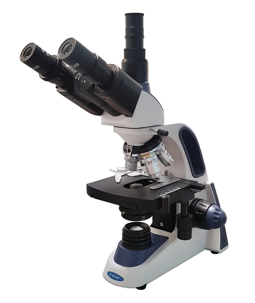Microscopio Triocular básico. Modelo VE-T1. Marca: velab