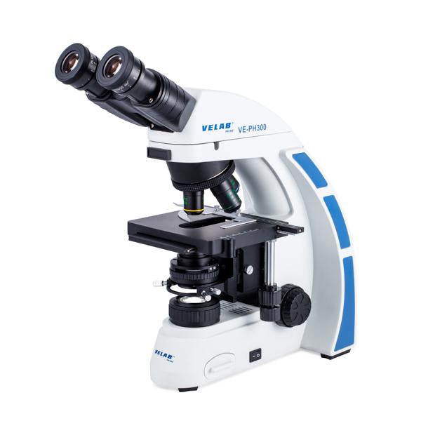 Microscopio binocular de contraste de fases. Modelo VE-PH300. Marca: velab