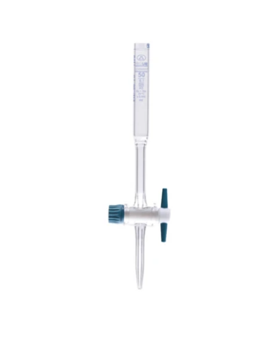 Bureta recta con llave de teflón Clase AS de 10 ml. Modelo. 017.01.010