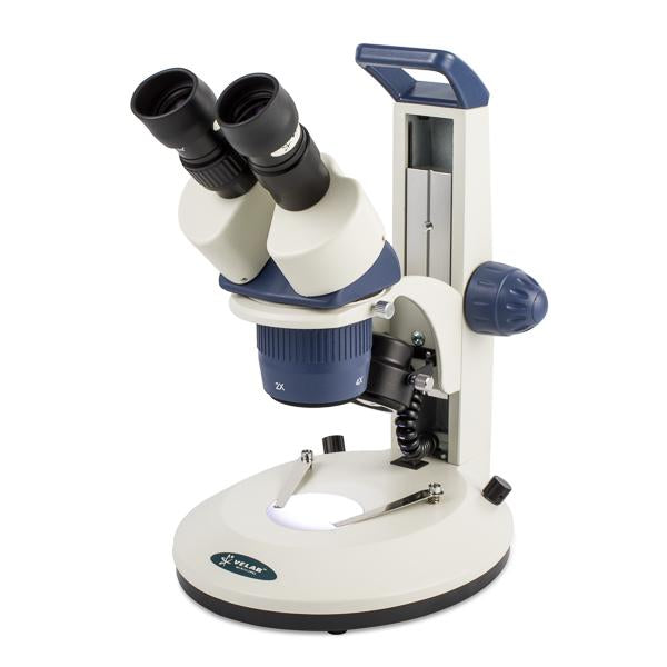 Microscopio estereoscópico binocular. Modelo VE-S3. Marca: velab