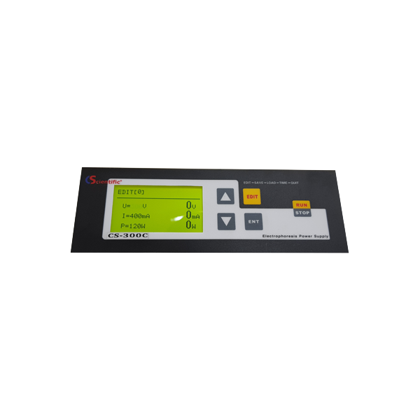Fuente de poder para cámaras de electroforesis.Modelo CS-300C. Marca:CScientific
