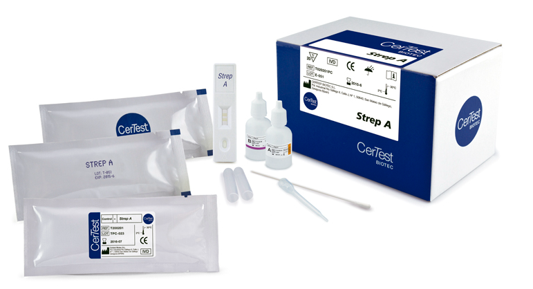 Prueba de Estreptococo A One step card Test