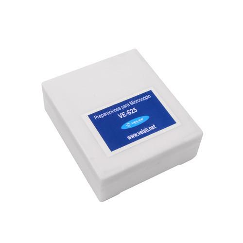 Estuche con 25 preparaciones biológicas. Modelo VE-S25. Marca: velab