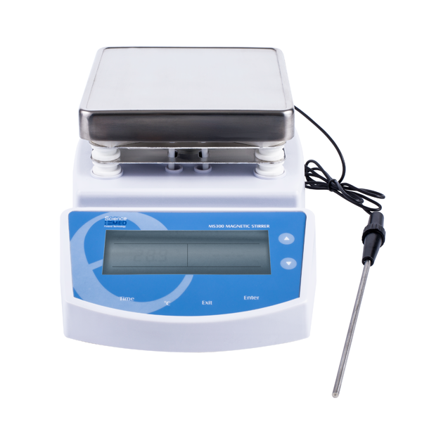 Agitador con placa de calentamiento digital. Modelo SM400. Marca: Science Med