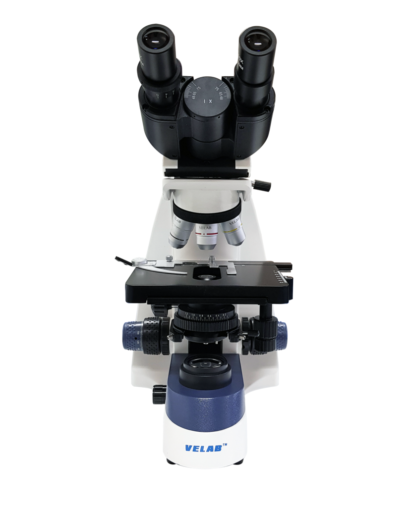 Microscopio binocular biológico. Modelo VE-B2. Marca: velab