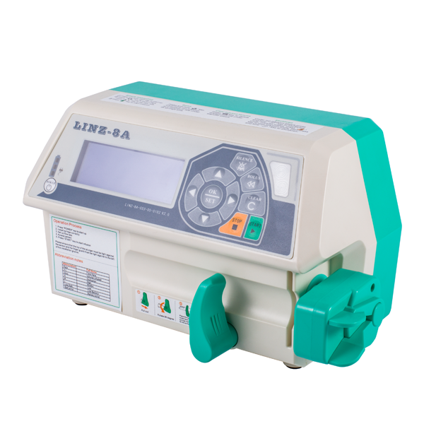Bomba de infusión de jeringa. Modelo LINZ-8A. Marca:hlab