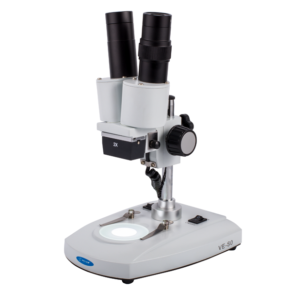 Microscopio estereoscópico binocular. Modelo VE-S0.Marca: velab