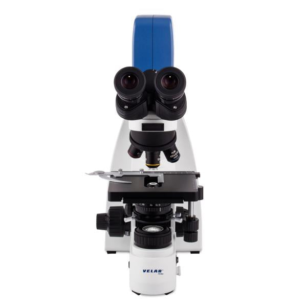 Microscopio binocular biológico digital. Modelo VE-D300. Marca: velab