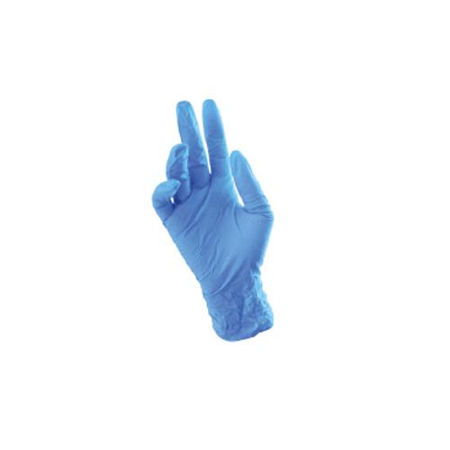 Guantes de Nitrilo Azul Cobalto chico. Modelo N191. Marca: microflex