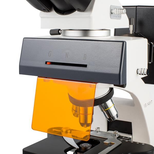 Microscopio de epifluorescencia. Modelo VE-146YT. Marca: velab