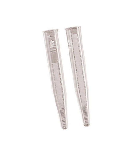 Tubos de centrífuga de forma cónica con graduación. Modelo 1242-15