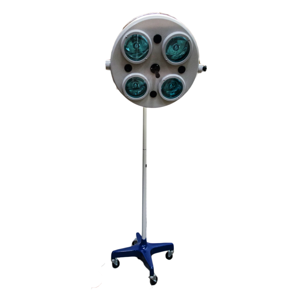 Lámpara de luz fría de cirugía sin sombra. Modelo HLAB-734. Marca: Hlab