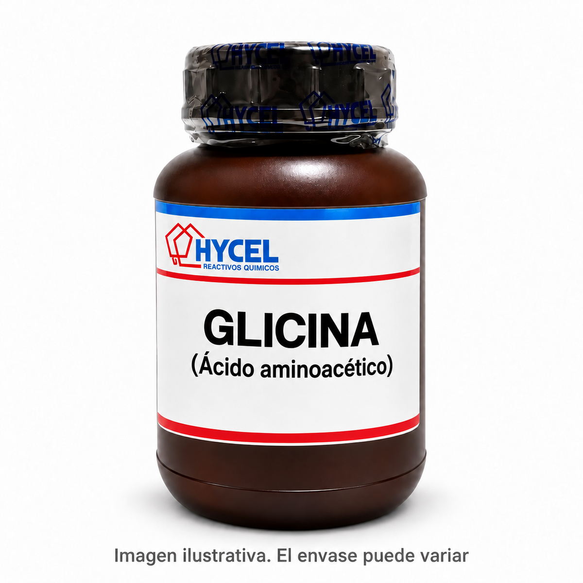 Glicina Hycel. Imagen ilustrativa. El envase puede variar.