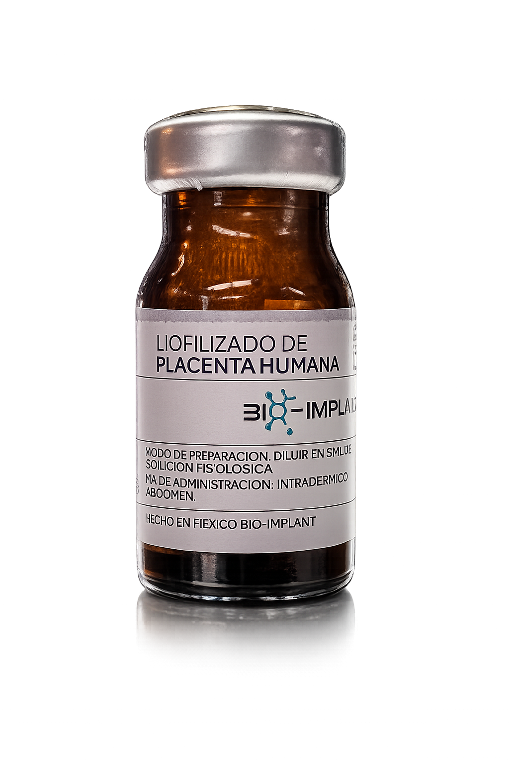Aplicación Placenta liofilizada