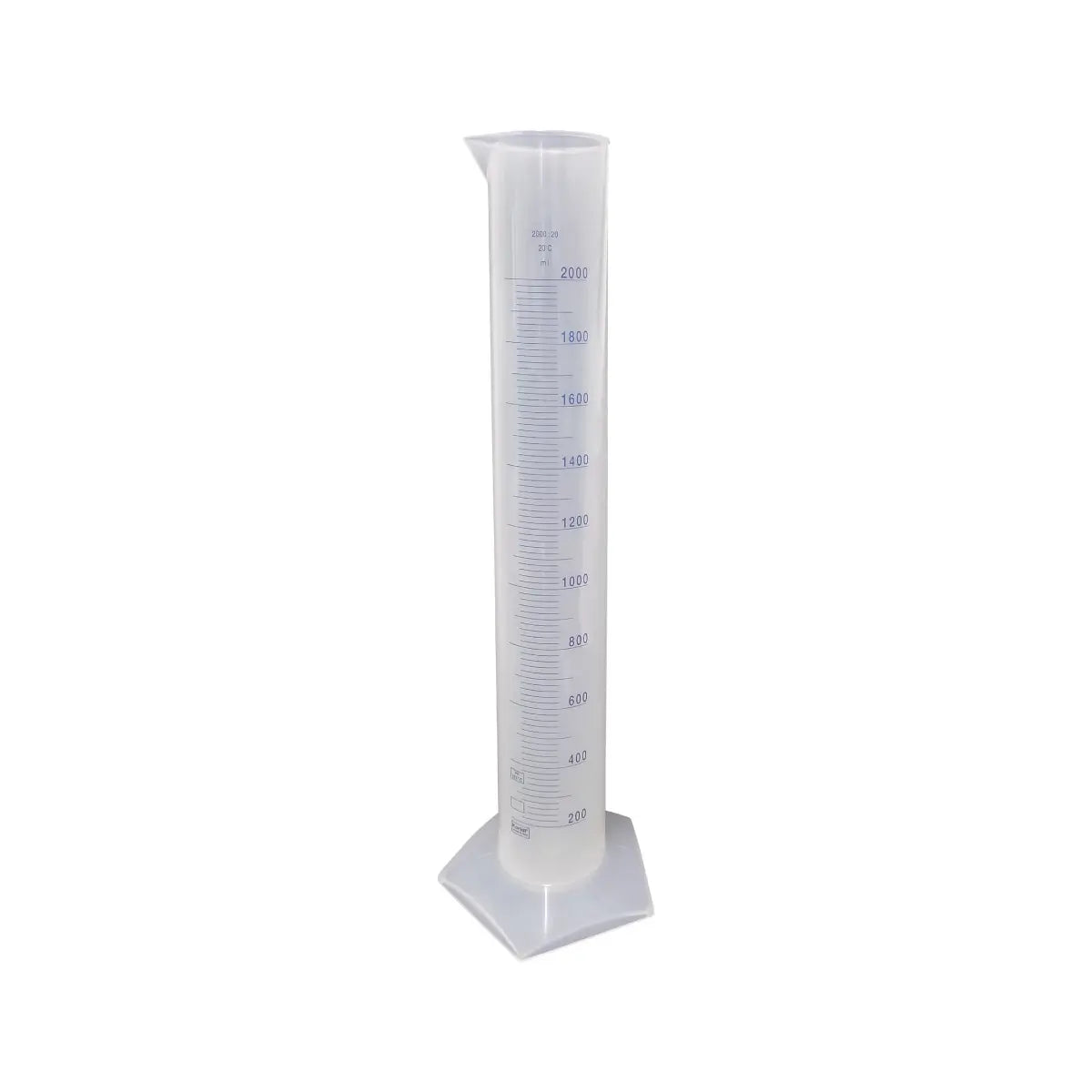 Probeta Graduada Forma Alta Azul 2000ml